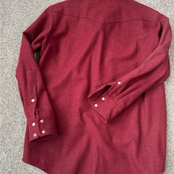 Pendleton Canyon Red Wool Shirt. Snap wool - men’s medium - Picture 4 of 4